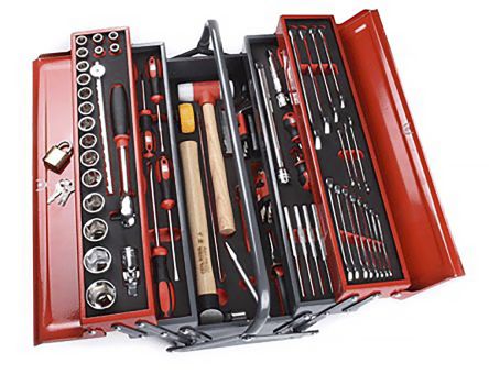 RS PRO 82 Piece Mechanical Tool Kit With Box