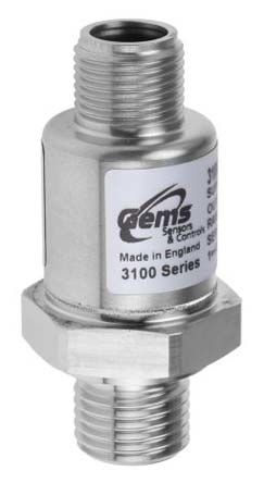 Gems Sensors, 3100系列 压力传感器, 最大压力读数16bar, 最小压力读数0bar