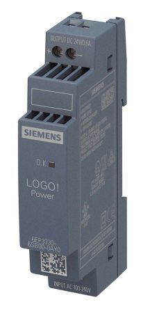 Siemens LOGO!POWER Switch-Mode DIN-Schienen Netzteil 14W, 100 → 240V Ac, 24V Dc / 600mA