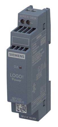Siemens LOGO!POWER Switch-Mode DIN-Schienen Netzteil 10.8W, 230V Ac, 12V Dc / 900mA