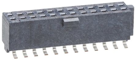 Molex Slim-Grid Series Straight Surface Mount PCB Socket, 24-Contact, 2-Row, 1.27mm Pitch, Solder Termination