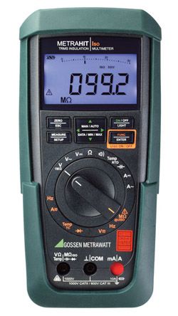 Gossen Metrawatt Multimetro Digitale Portatile M246B, 1000V Ca, 10A Ca, CAT II/III, True RMS, Cert. LAT