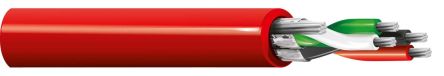 Belden Line Level Low Voltage Signal Cable, 0.32 Mm² CSA, 3.76mm Od, 152m, Red