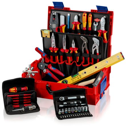 Knipex 63 Piece Electricians Tool Case With Case, VDE Approved