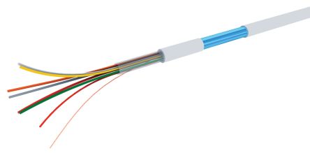 RS PRO Control Cable, 6 Cores, 0.22 Mm², Screened, 100m, White PVC Sheath