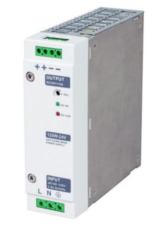 RS PRO Switch Mode DIN Rail Power Supply, 230V Ac, 15V Dc Dc Output, 120W