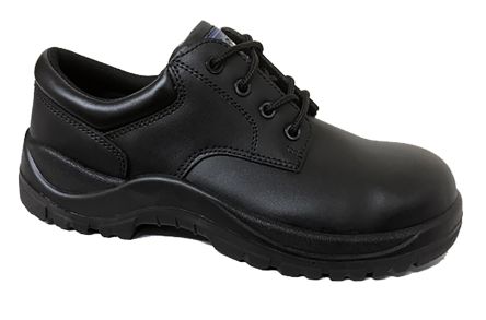 Rockfall Black Fibreglass Toe Capped Safety Shoes, UK 8