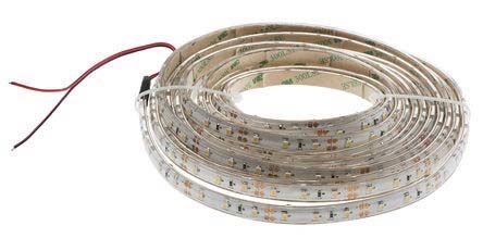 RS PRO LED-Streifen 2700 → 3200K, Weiß, 5m X 10mm 24V 60LEDs/M IP65