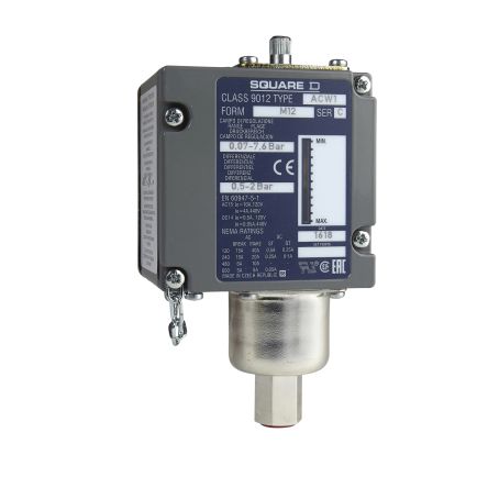 Telemecanique Sensors Telemecanique ACW G1/4 Drucksensor 0.07bar Bis 7.6bar, 1 Wechsler, Für Luft, Hydrauliköl, Nicht-korrosive Flüssigkeit