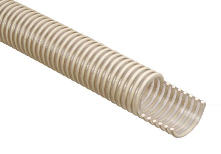 RS PRO Hose Pipe, PVC, 51.6mm ID, 59.8mm OD, Clear, 10m