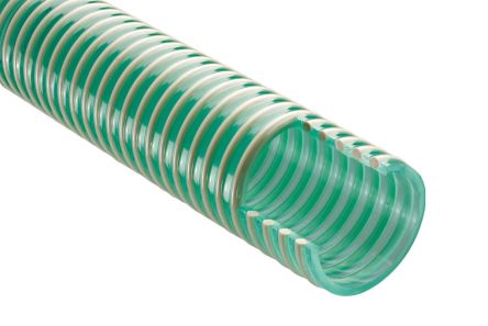RS PRO Hose Pipe, PVC, 32mm ID, 39.6mm OD, Green, 10m