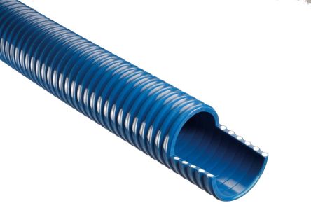RS PRO Manguera Reforzada De PVC Azul, Long. 10m, Ø Int. 76mm, Para Combustibles Y Aceites