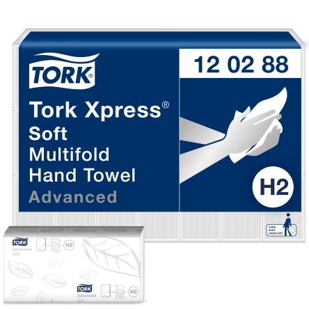 Tork XPRESS Papierhandtuch 2-lagig Weiß Entfaltet 340 X 121 Mm, 136 X 21-Blatt