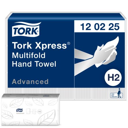 Tork XPRESS Papierhandtuch 2-lagig Weiß Entfaltet 240 X 213, 180 X 21-Blatt