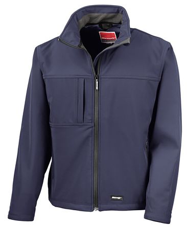 RS PRO Herren Softshell Jacke, Wasserdicht Elastan, Polyester Marineblau, Größe S