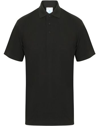 RS PRO Black Cotton, Polyester Polo Shirt, UK- L, EUR- L