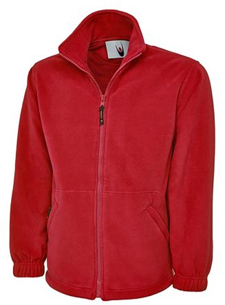 RS PRO Unisex Fleece-Jacke, Polyester Rot, Größe L
