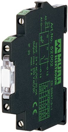 Murrelektronik Limited 接口继电器, 线圈电压 24V 直流, 触点配置 单刀双掷, DIN 导轨