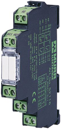 Murrelektronik Limited Interface Relais / 250V Ac/dc 24V Dc, 2 Wechsler (1-poliger Umschalter) DIN-Schienen 24 V Dc