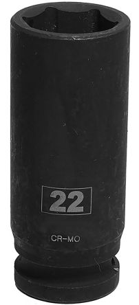 RS PRO 1/2 Zoll, 22mm Sechskant Schlag-Steckschlüssel CrMo-Stahl