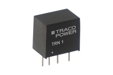 TRACOPOWER Convertisseur DC-DC, TRN 1, Montage Traversant, 1W, 1 Sortie, 3.3V C.c., 300mA