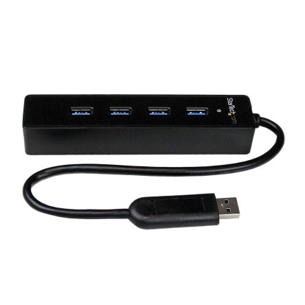 StarTech.com 4 Port USB 3.0 USB A Hub, USB Powered, 137 x 30 x 22mm