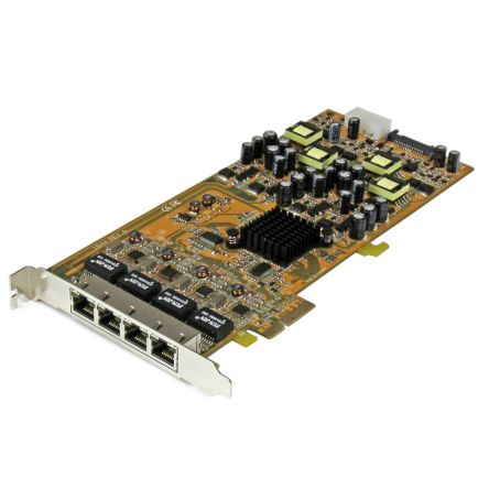 StarTech.com Startech 4 Port PCIe RJ45 Network Card, 10/100/1000Mbit/s