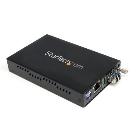 StarTech.com Medienkonverter 10/100/1000Mbit/s, Halbduplex/Vollduplex, Single Mode 40km 2000Mbit/s, Anschluss: LC, RJ45