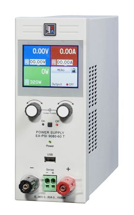 EA Elektro-Automatik EA-PSI 9000 T Series Digital Bench Power Supply, 0 → 40V, 40A, 1-Output, 1kW - UKAS