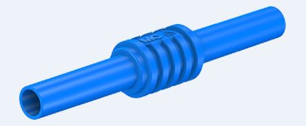 Staubli Blue, Female Banana Coupler With Brass Contacts