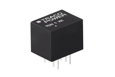 TRACOPOWER TDN 1WI DC/DC-Wandler 1W 48 V Dc IN, ±15V Dc OUT / ±35mA 1.6kV Dc Isoliert