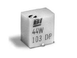 TT Electronics/BI Potenciómetro Para PCB Serie 44, 10kΩ Máximo, ±10%, ±100ppm/°C, 0.25 W @ 85 °C, Vueltas: 9,, SMD