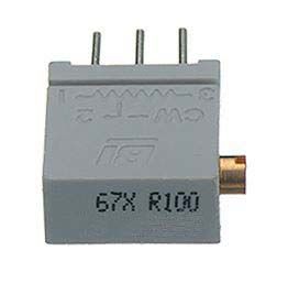 TT Electronics/BI 67 20-Gang THT Trimmer-Potentiometer, Seitliche Einstellung, 10kΩ, ±10%, 0.5W, Lötstift, L. 11.11mm