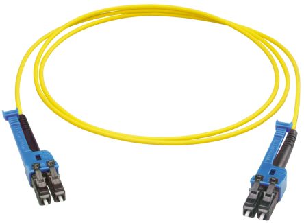Huber+Suhner LWL-Kabel 4m Single Mode Gelb LC LC