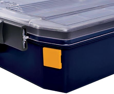 Raaco 零件收纳盒, 22mm x 22mm x 3mm, 聚苯乙烯 (PS), 橙色
