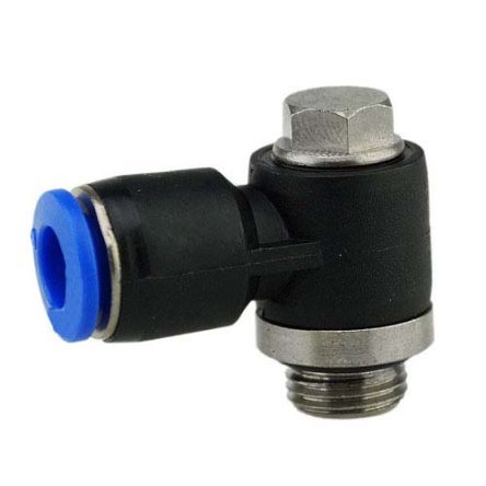 RS PRO Banjo Threaded-to-Tube Adaptor, R 3/8 Male To Push In 10 Mm, Threaded-to-Tube Connection Style