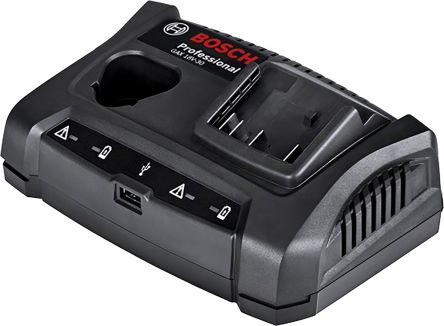 Bosch 1600A011A9 Power Tool Charger, 12 V, 18 V For Use With Cordless Power Tools, Euro Plug