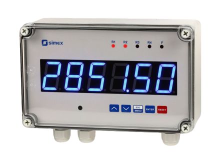 Simex计数器, SLIK-638系列, LED显示, 230 V 交流电源, 计数模式 脉冲, 脉冲输入