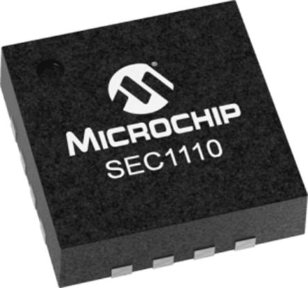 Microchip Interfaz De Tarjeta Inteligente SEC1110I-A5-02, Tarjeta Inteligente QFN 16 Pines