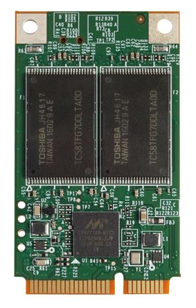 InnoDisk 3ME4, MSATA Intern Halbleiter-Festplatte SATA III Industrieausführung, MLC, 64 GB, SSD