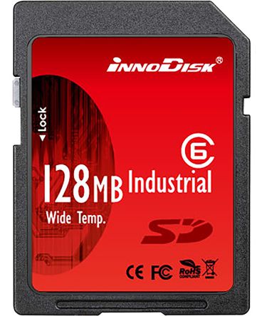 InnoDisk Industrial SD SD-Karte 128 MB Class 6 Industrieausführung, SLC