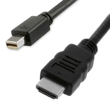 RS PRO DisplayPort-Kabel A Stecker DP (DisplayPort) Mini B HDMI - Stecker, 4.5m PVC