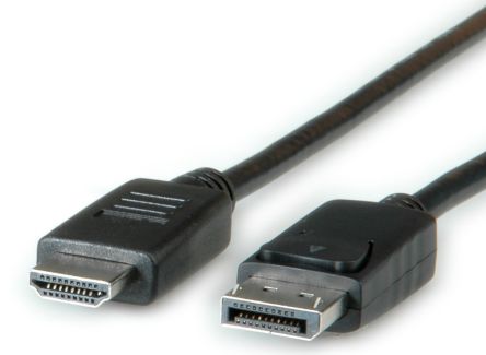 Roline DisplayPort-Kabel A Display-Anschluss B HDMI - Stecker, 3m PVC