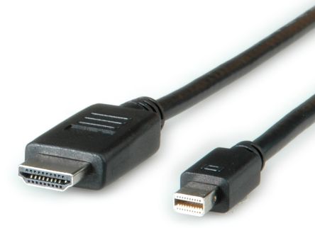 Roline Male Mini DisplayPort To Male HDMI, PVC Cable, 4.5m