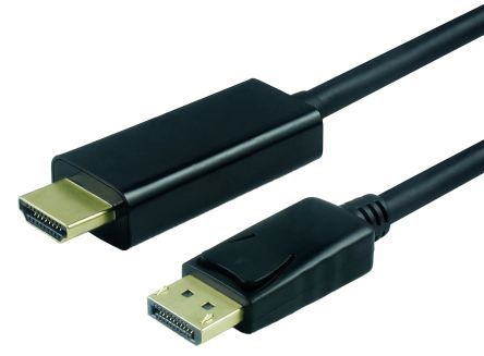 Roline DisplayPort-Kabel A Display-Anschluss B HDMI - Stecker, 2m PVC