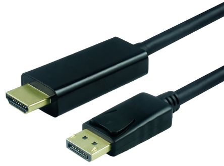 Roline DisplayPort-Kabel A Display-Anschluss B HDMI - Stecker, 3m PVC