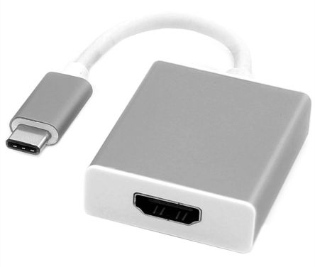 Roline USB-Kabel, USB C / HDMI, 100mm USB 3.1 Silber