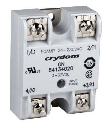 Sensata / Crydom GN Series Solid State Relay, 125 A Rms Load, Panel Mount, 660 V Ac Load, 32 V Dc Control