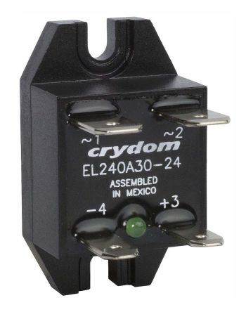 Sensata / Crydom EL Series Solid State Relay, 30 A Dc Load, Panel Mount, 280 V Ac Load, 27 V Dc Control