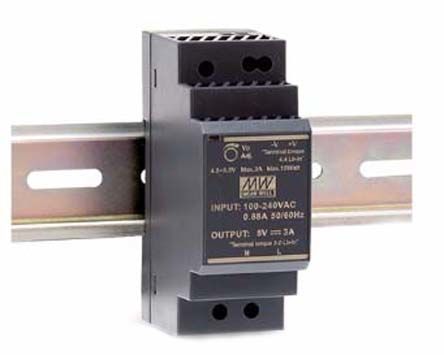 MEAN WELL HDR Switch Mode DIN Rail Power Supply, 120 → 370 V Dc, 85 → 264 V Ac, 48V Dc Dc Output, 750mA